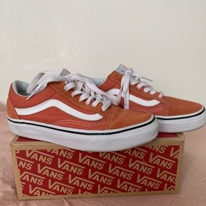rust colored vans